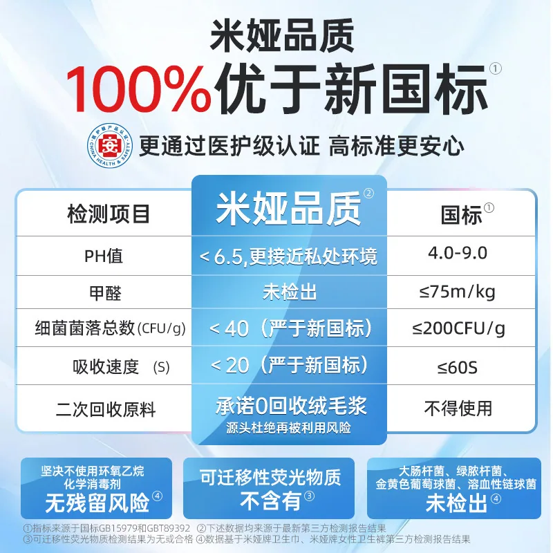 米娅奢薄日用240mm蚕丝卫生巾18片