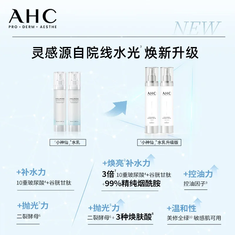 AHC玻尿酸小神仙水乳套装正装加赠品（细节图 1）