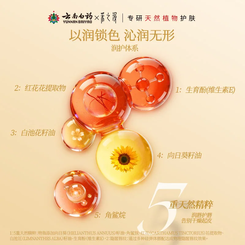 云南白药采之汲红花唇膏哑光保湿款（细节图 2）