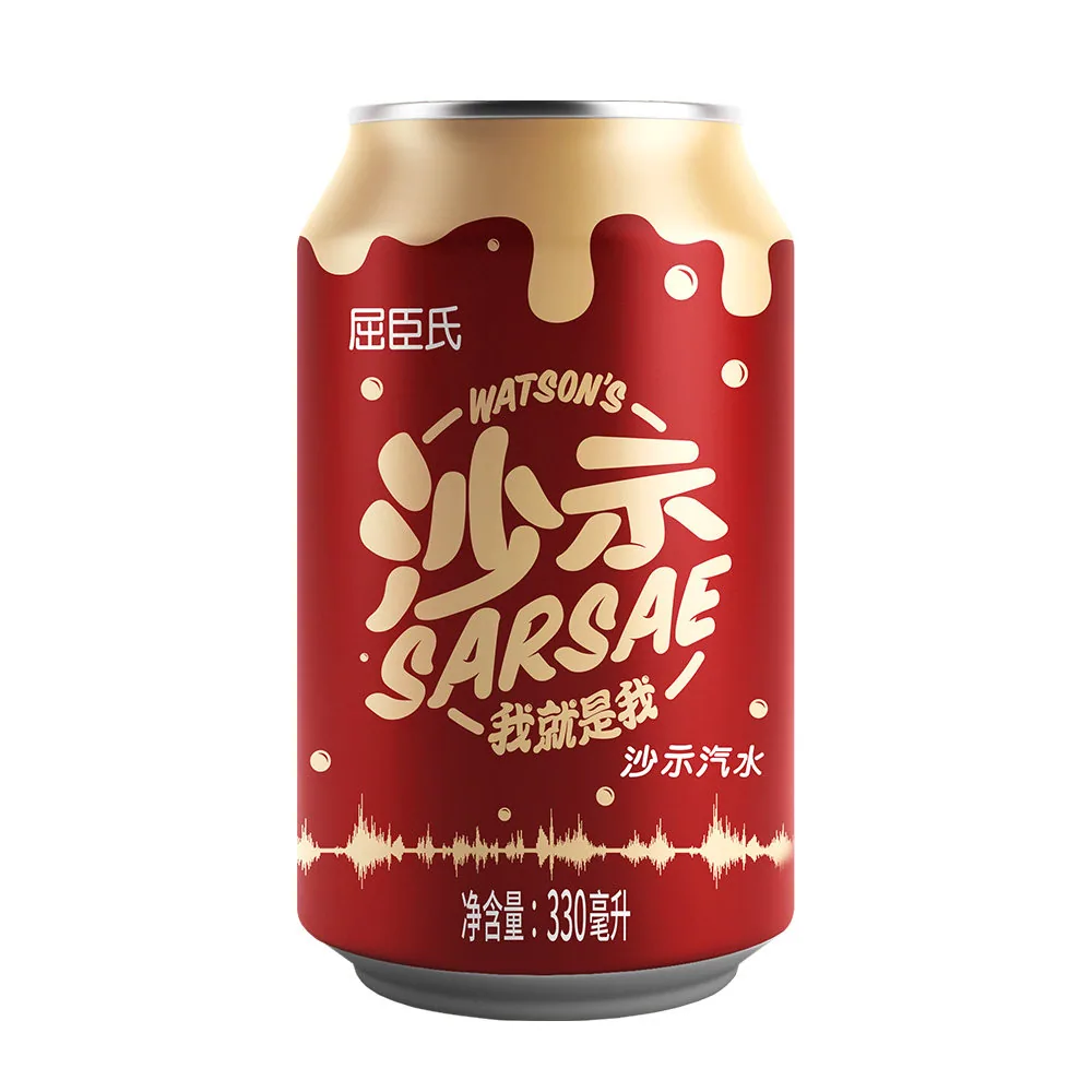 屈臣氏经典沙示汽水330ml*24罐整箱装（细节图 1）