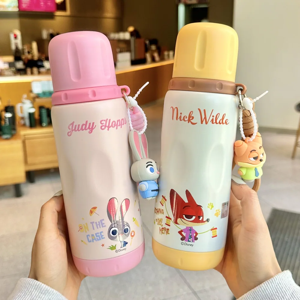 亲琴疯狂动物城保温杯600ml吸管直饮双模式（细节图 1）