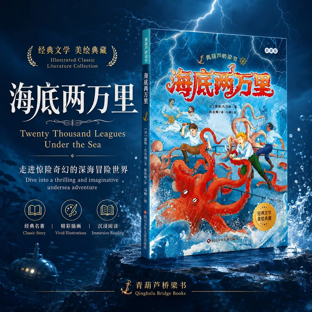 阅森林图书海底两万里正版原著封面（细节图 1）