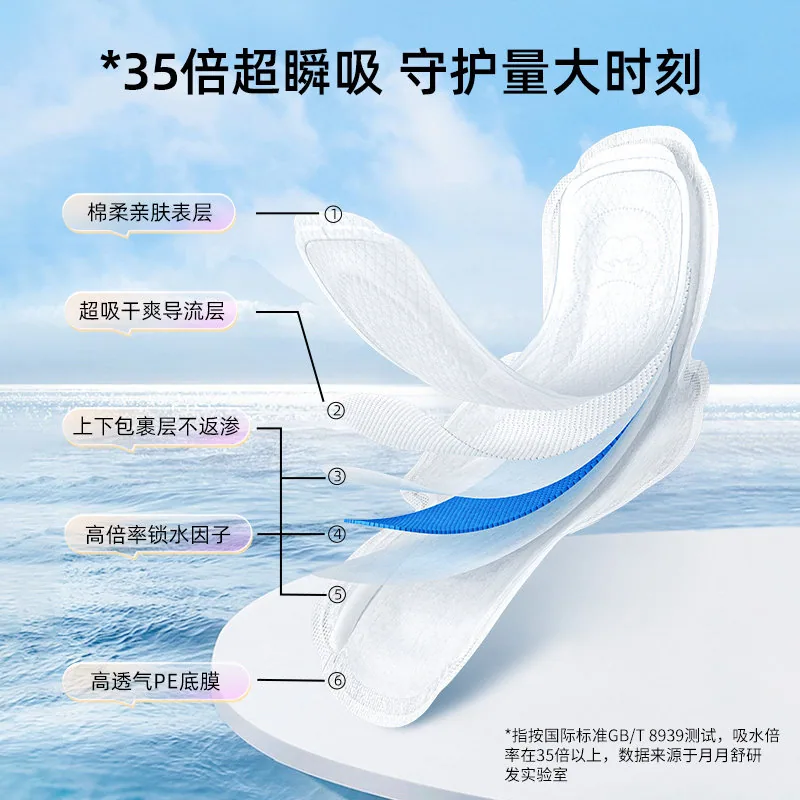 月月舒消毒级日夜用卫生巾组合110片（细节图 2）