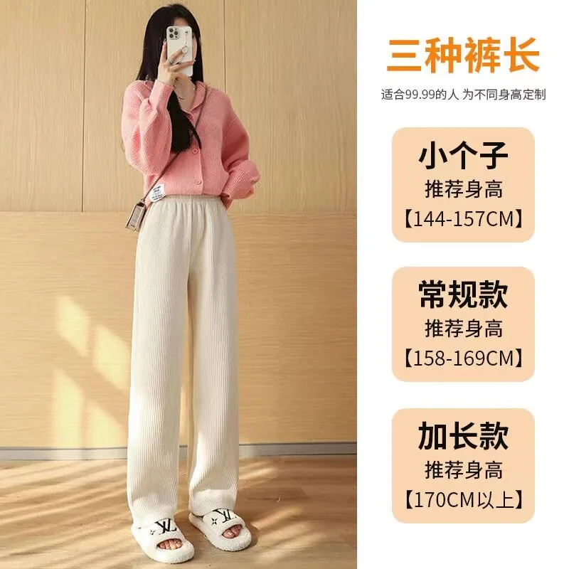 OnitsukaTiger加绒加厚阔腿裤 灯芯绒直筒版型（细节图 2）