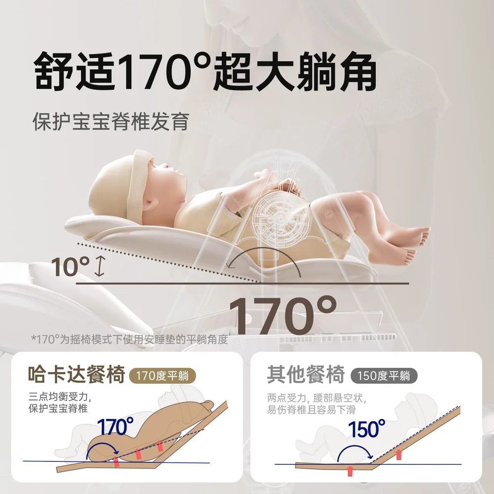 哈卡达餐椅宝宝摇椅可调节高度（细节图 2）