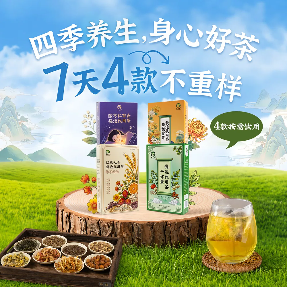 曾先锋红薏七食千杯安菊栀甘茶包盒装（细节图 1）
