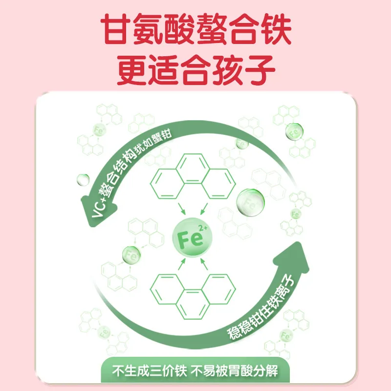 健敏思甘氨酸螯合铁液60ml草莓味（细节图 2）