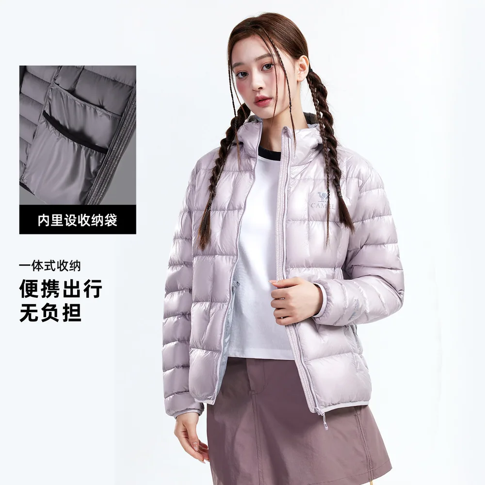 骆驼户外鹅绒羽绒服男女同款防风防泼水（细节图 1）