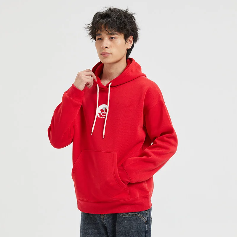 RQG男士加绒连帽卫衣宽松版型（细节图 2）