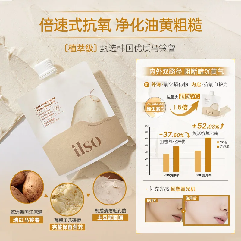 ilso一苏PDRN土豆泥水洗面膜罐装（细节图 2）