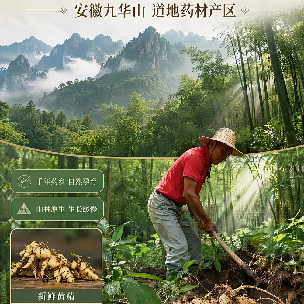 味偕陈皮黄芪黄精当归黑豆