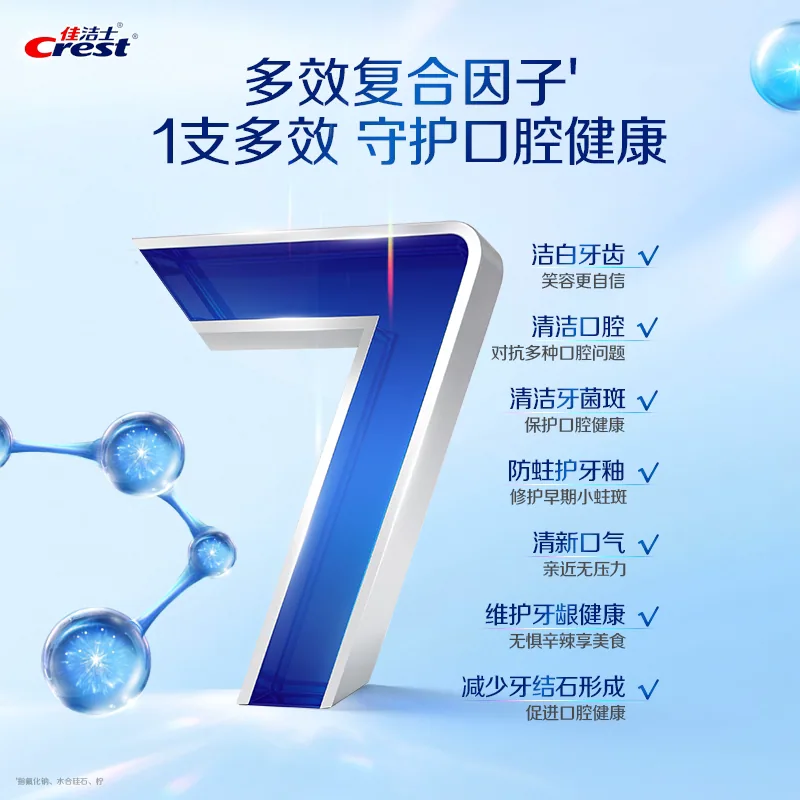 佳洁士全优7效3D炫白牙膏多规格组合装（细节图 1）