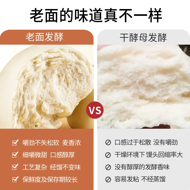 膳粮爷爷千层老面馒头撕开层次图（细节图 1）