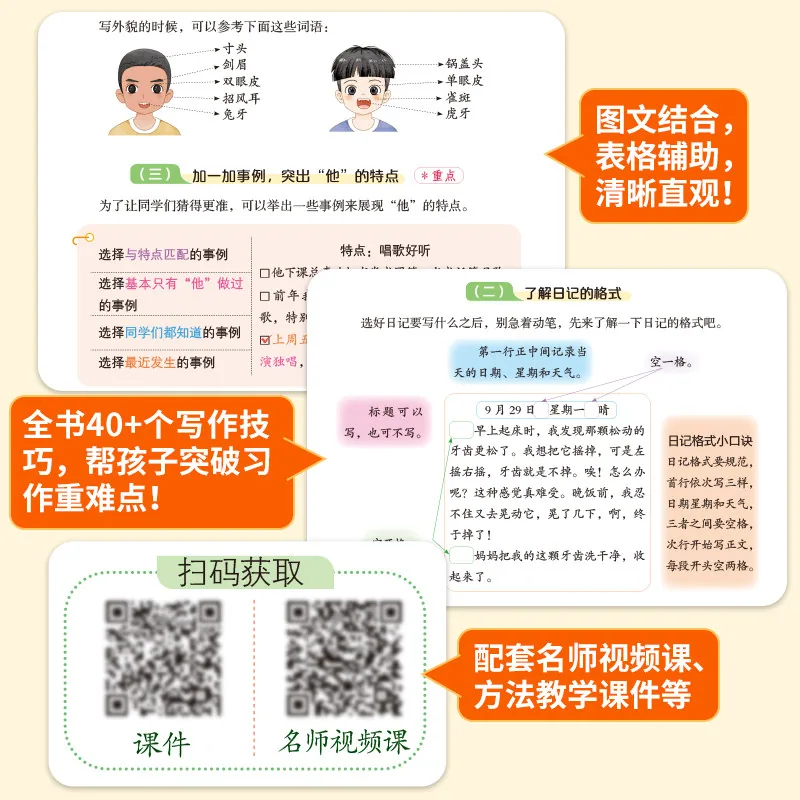 开心图书2026新开心同步作文三年级上下册封面（细节图 1）