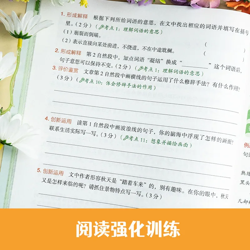 开心小学语文真题阅读训练100篇1-6年级封面（细节图 2）