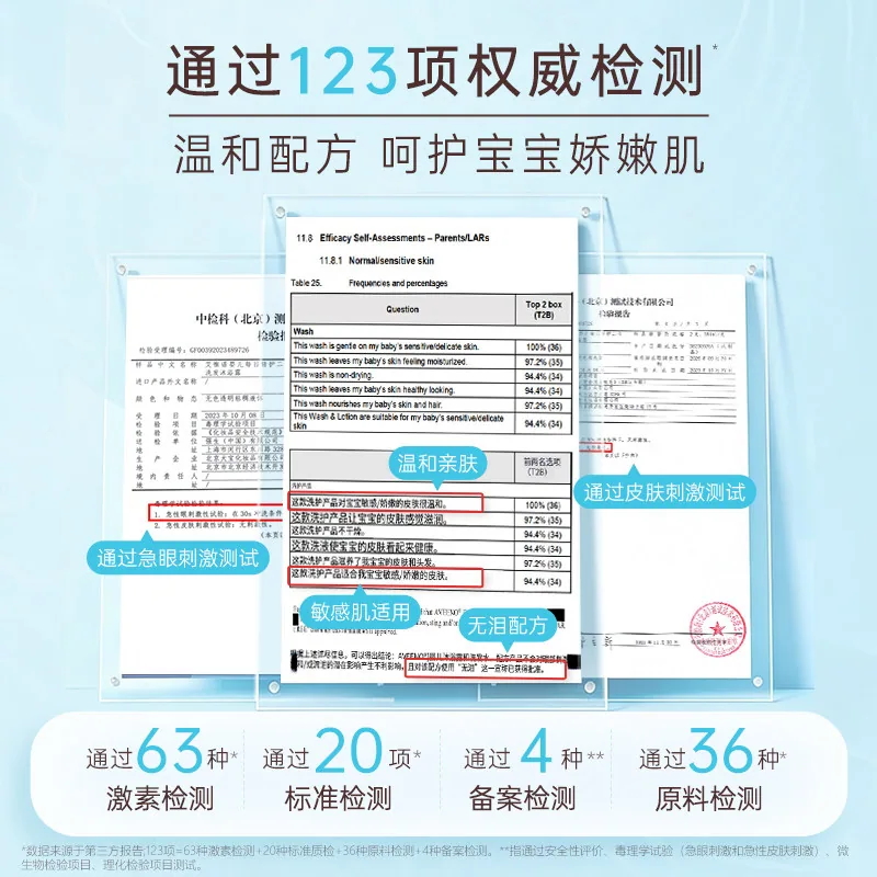 艾惟诺婴童洗发沐浴露354ml两瓶装（细节图 1）