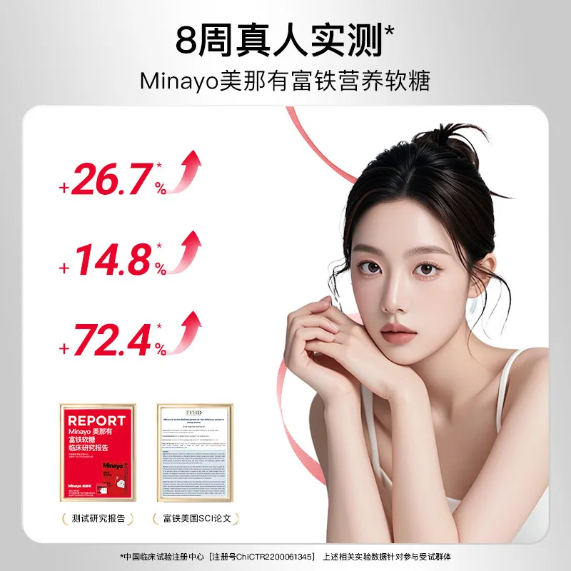 Minayo美那有富铁营养软糖90g两盒装（细节图 1）