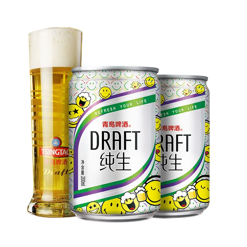 青岛纯生啤酒200ml*24听整箱装（细节图 2）