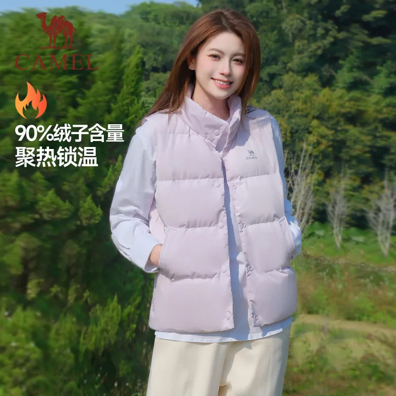 骆驼火炉羽绒马甲主图（细节图 2）