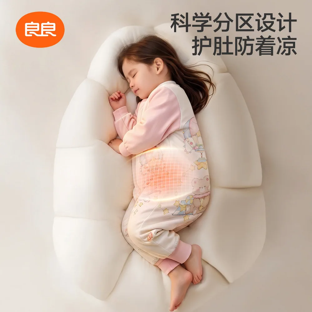 良良婴儿分腿睡袋春秋薄款（细节图 1）