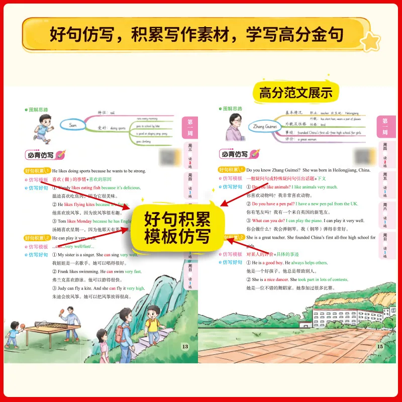 当当网小学英语满分作文仿写3-6年级封面（细节图 1）