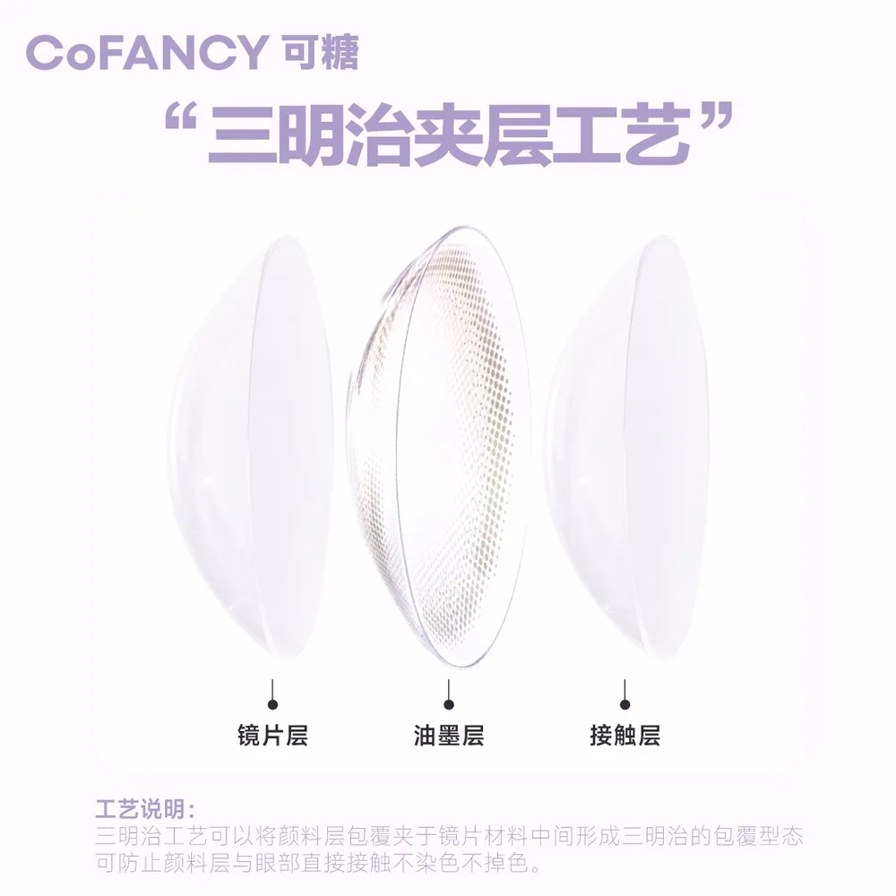 CoFANCY可糖探险家彩色日抛10片装（细节图 1）