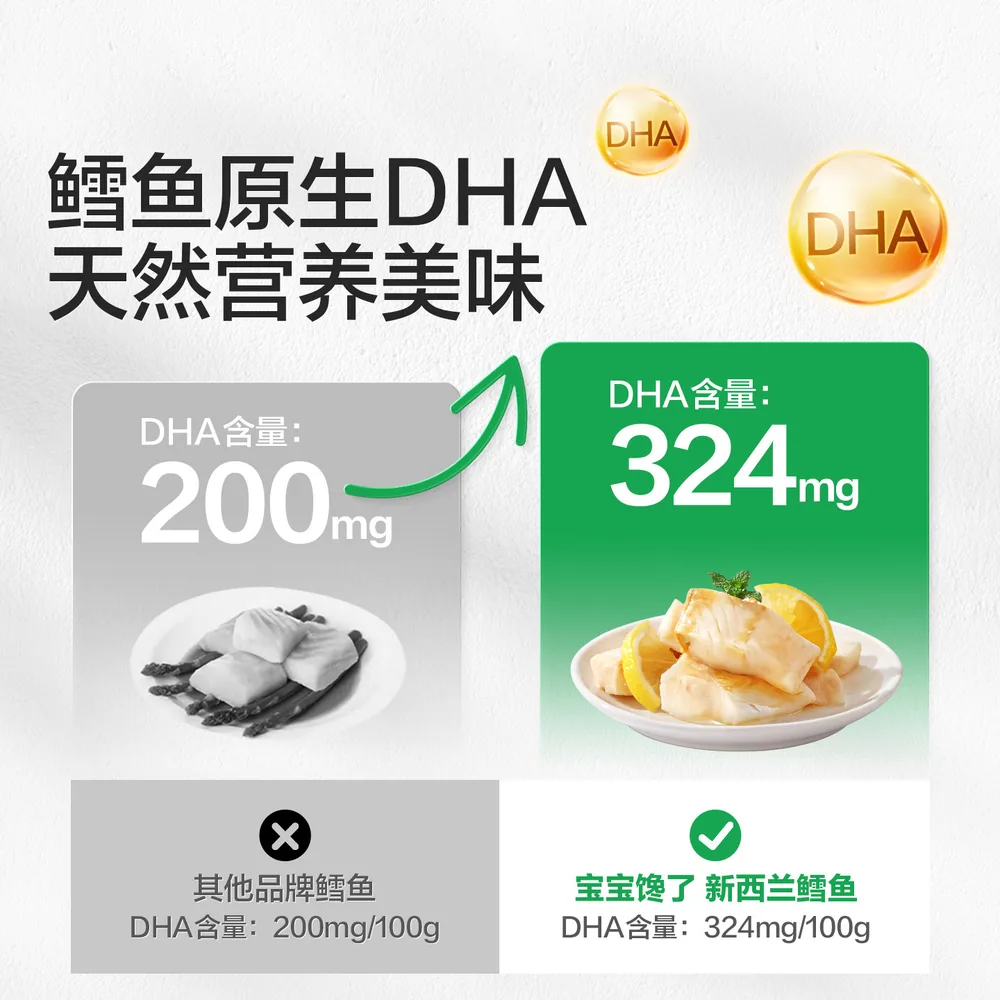 宝宝馋了新西兰鳕鱼四袋装鳕鱼块（细节图 1）