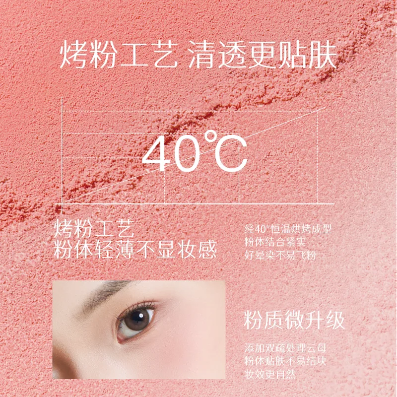 诗佩妮烤粉柔雾腮红单色收缩