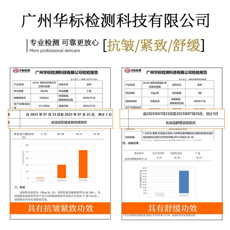 递欧胶原蛋白多肽撕拉面膜两盒装
