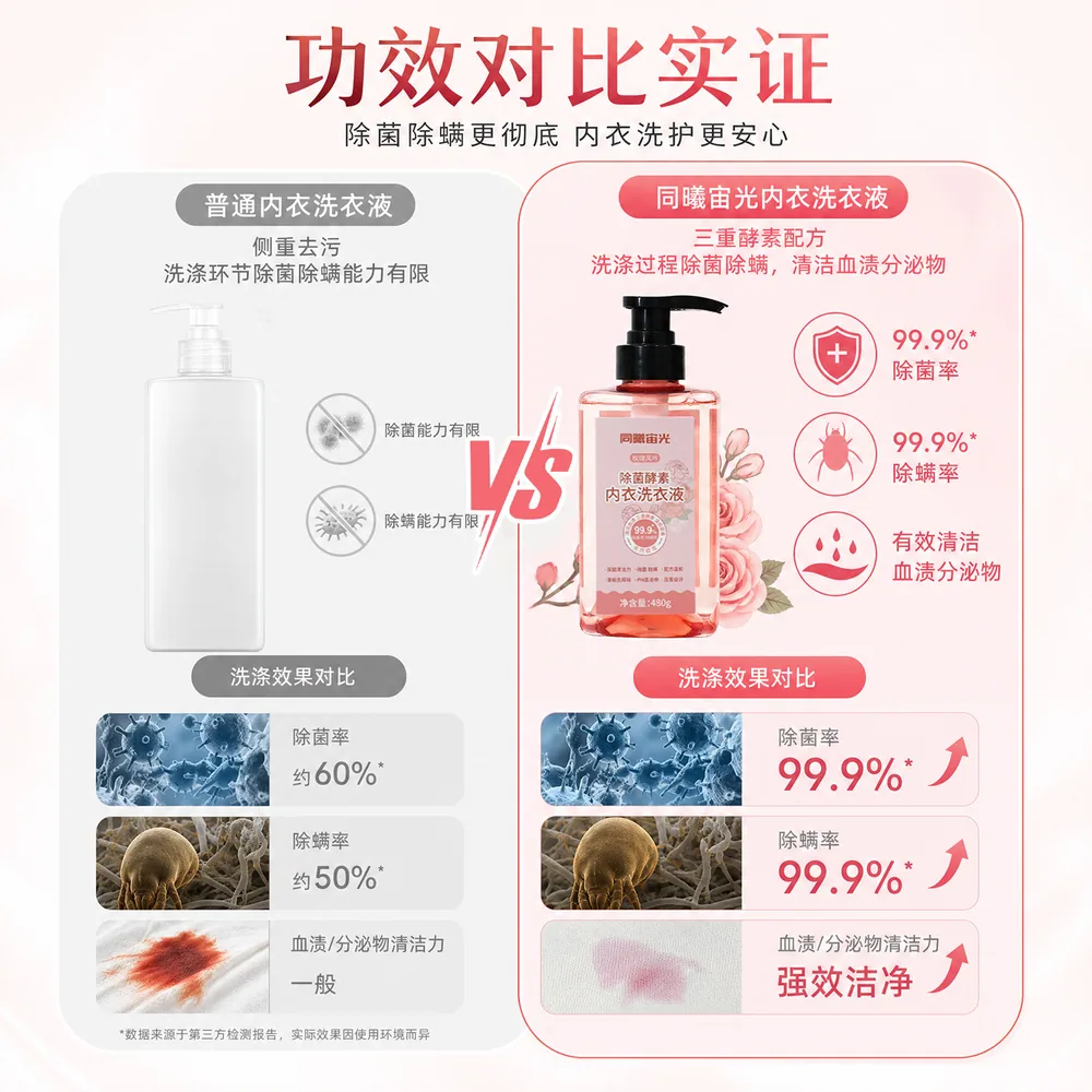 宙光青少年内衣内裤洗衣液480g