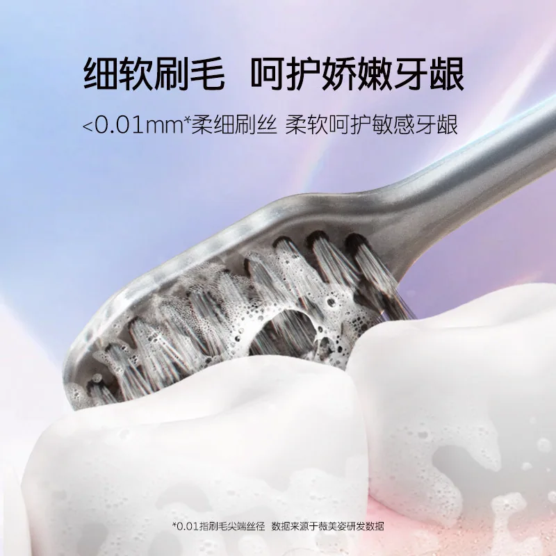 舒客软毛炭丝牙刷成人8支装（细节图 1）