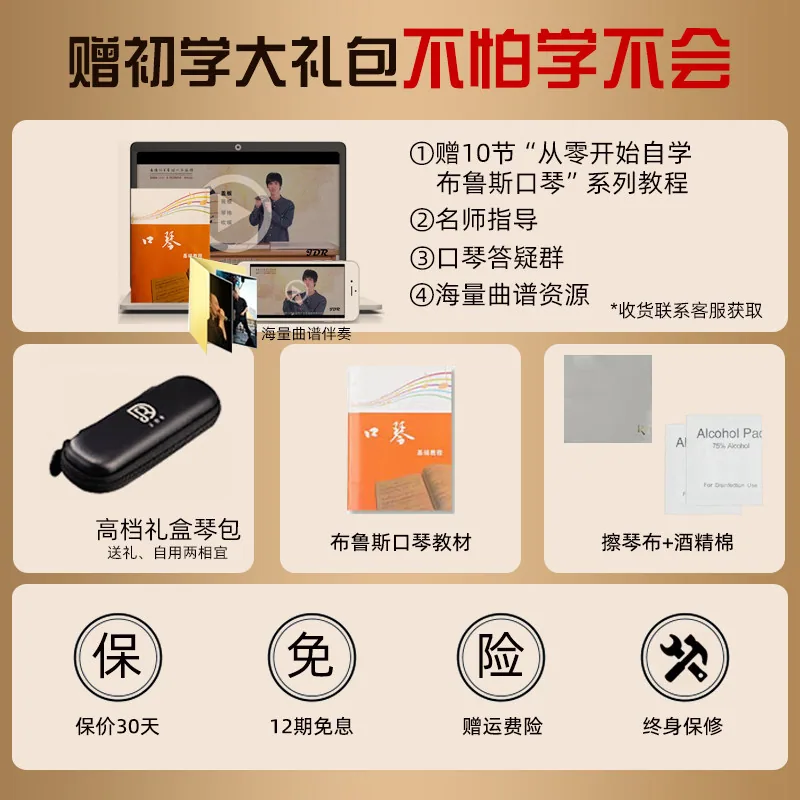 JDR嘉德瑞布鲁斯十孔口琴