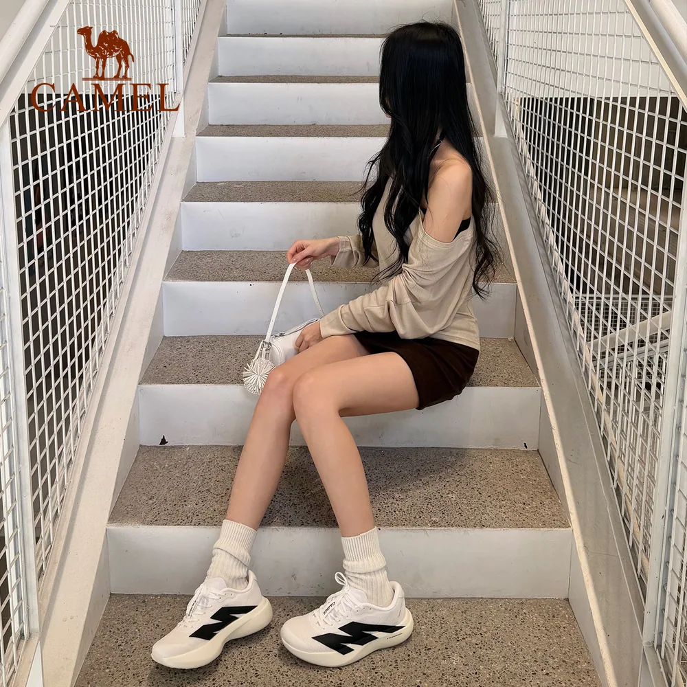 骆驼运动男士德训板鞋网面透气款（细节图 1）