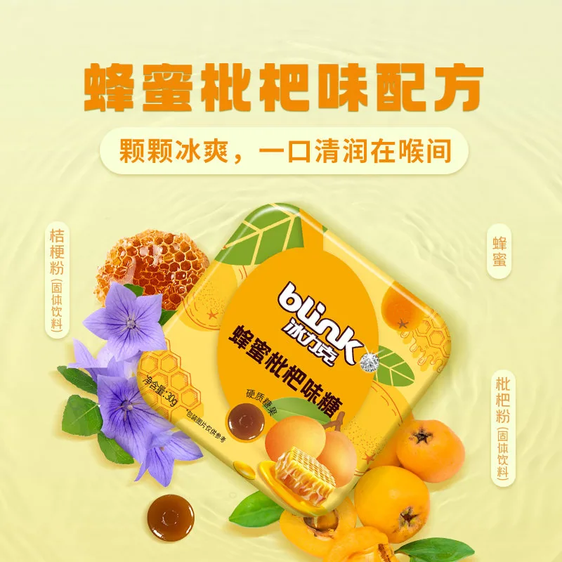 blink冰力克薄荷枇杷糖喉咙压片小包装（细节图 2）