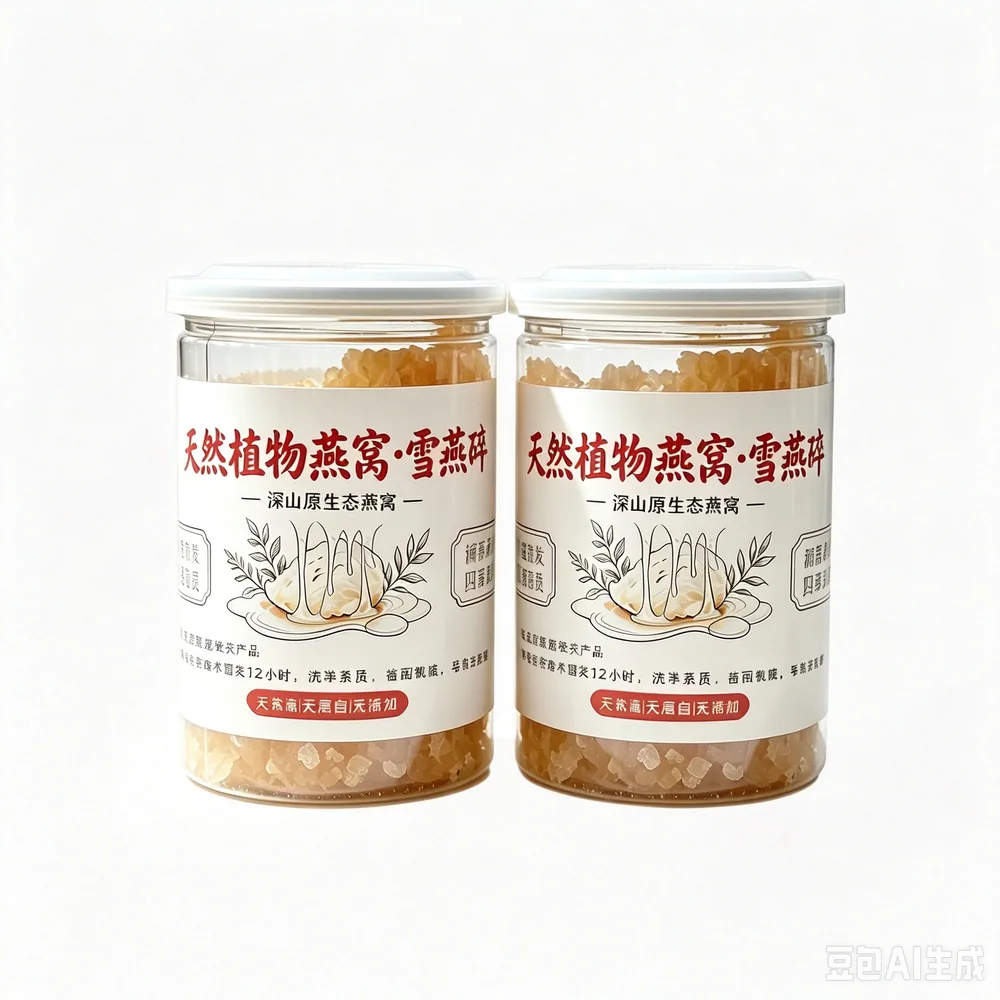 天然植物燕窝雪燕碎250g*2罐