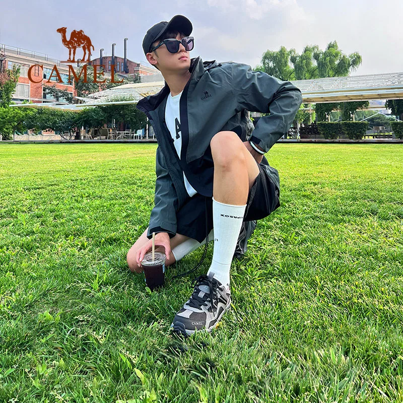 骆驼盘龙登山鞋男款米色厚底（细节图 1）