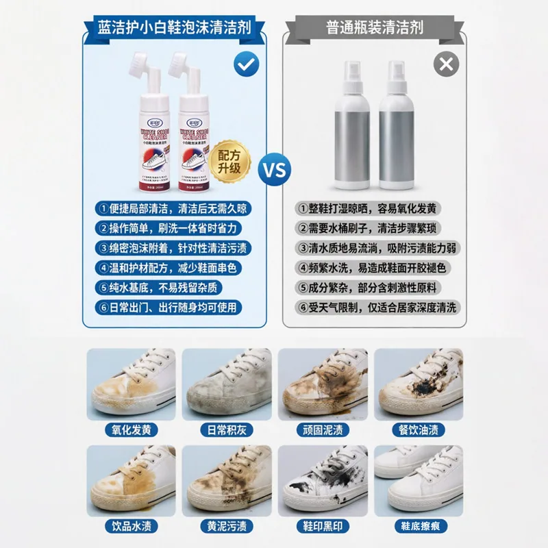 蓝洁护小白鞋清洁剂瓶装（细节图 1）