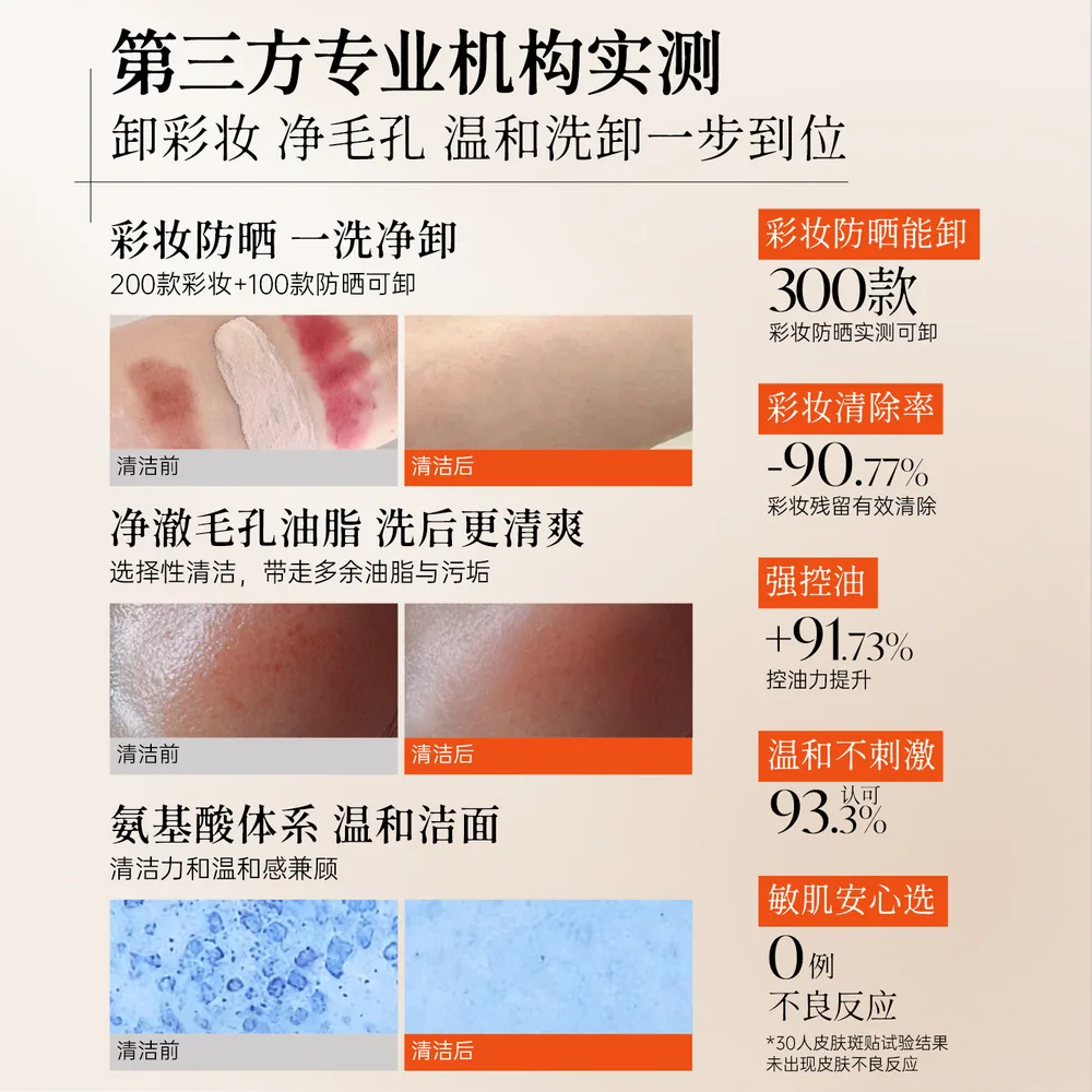 雪玲妃小黑管氨基酸洗面奶卸妆二合一深层（细节图 2）