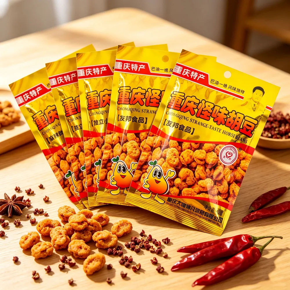 友邦食品怪味胡豆40g*5袋