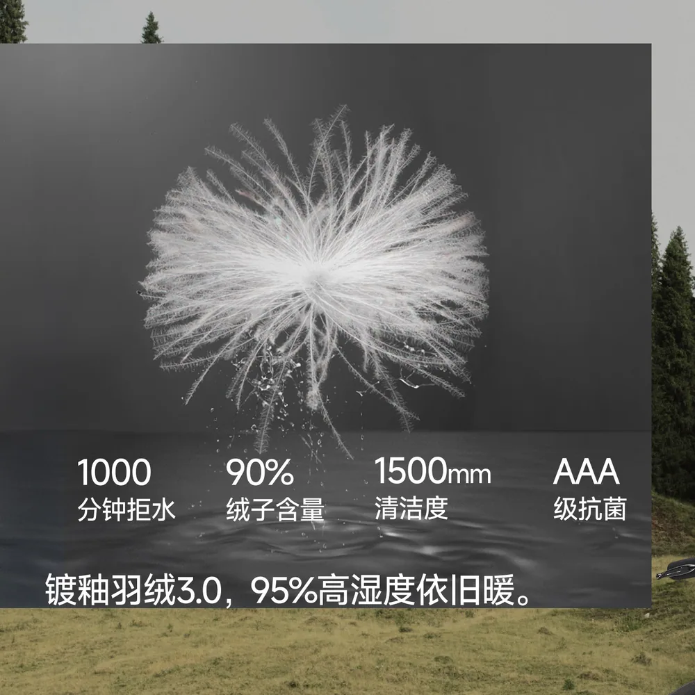 蕉下排骨羽绒服轻薄羽绒外套白鸭绒款（细节图 1）