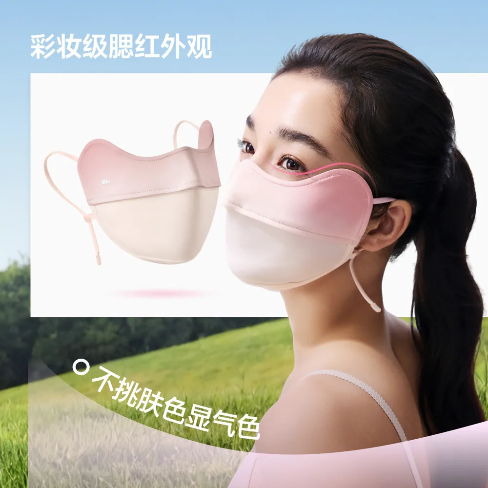 蕉下防晒口罩女款冰丝遮阳面罩主图（细节图 2）