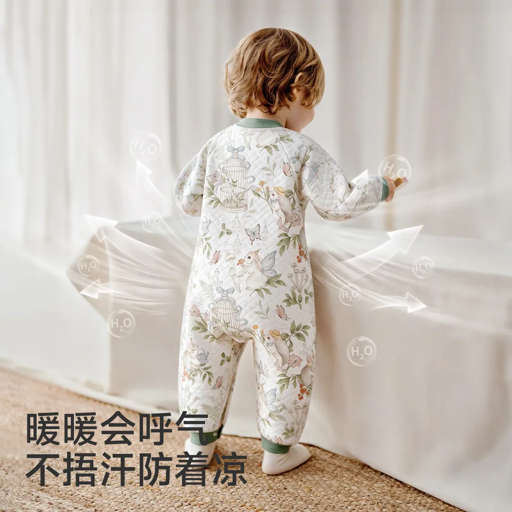 欧孕婴儿空气层加棉连体衣（细节图 2）