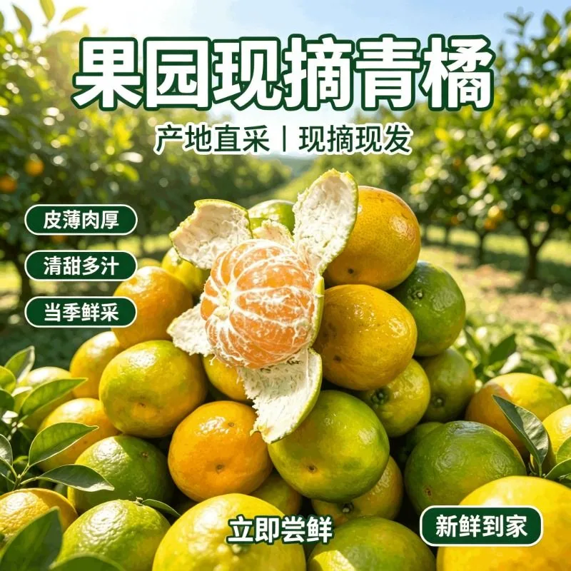宜昌青皮蜜桔5斤60mm整箱（细节图 1）