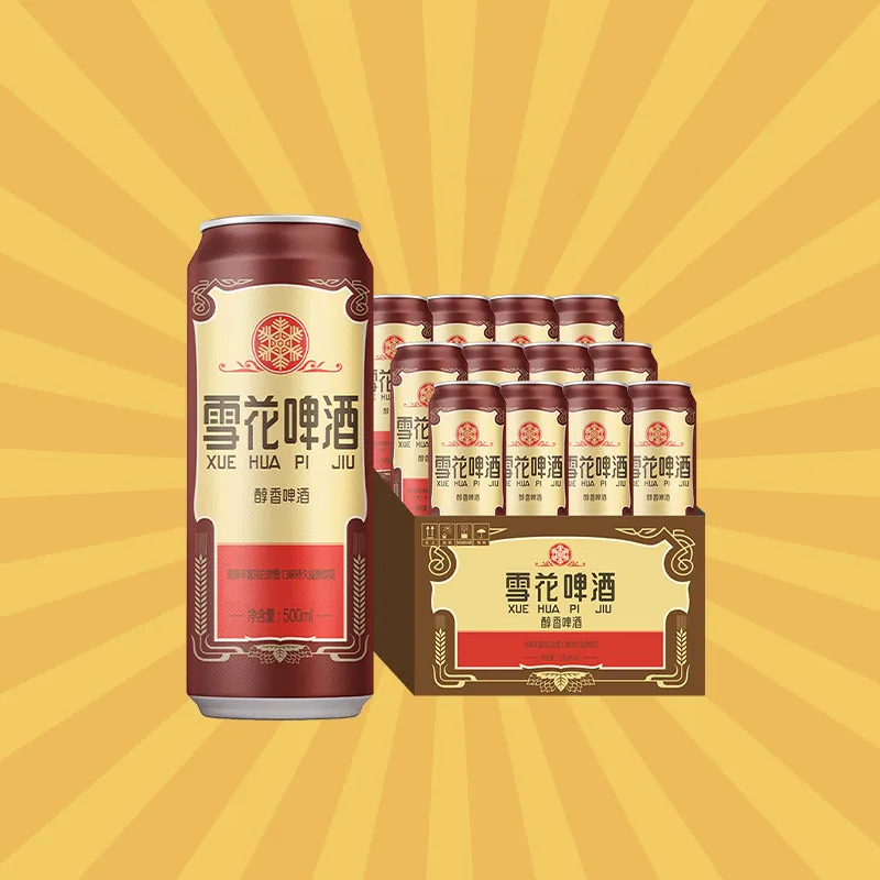 雪花沈阳经典老雪花500ml×12听