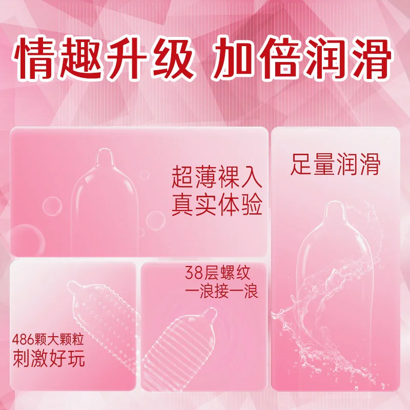 陌陌健康螺纹颗粒持久避孕套30只装（细节图 1）