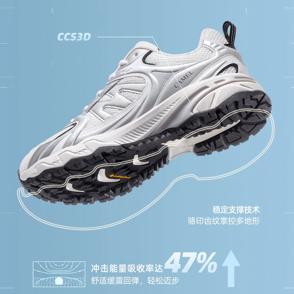 骆驼盘龙2.0情侣户外登山鞋网面透气款（细节图 2）