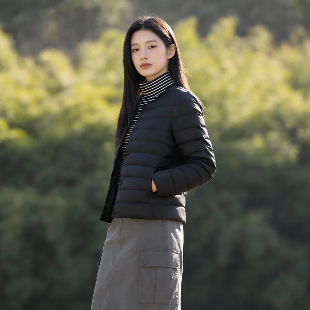 雪中飞女士轻薄羽绒服