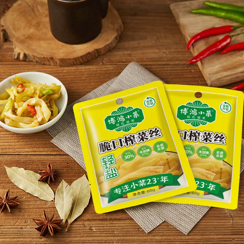 博鸿小菜脆口榨菜丝60g*20