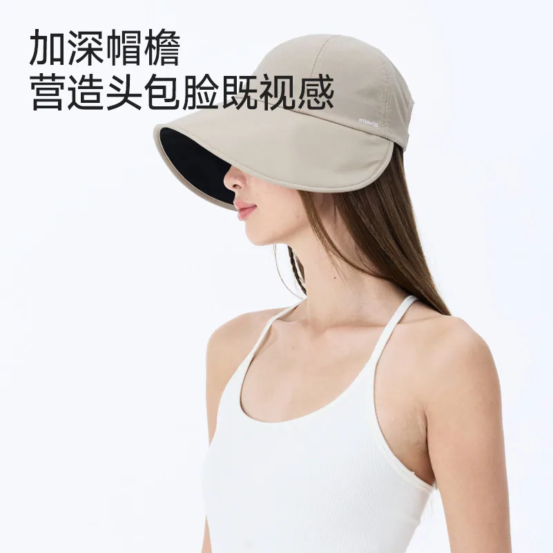 MissWiss丝绒黑胶防晒帽渔夫帽款（细节图 2）