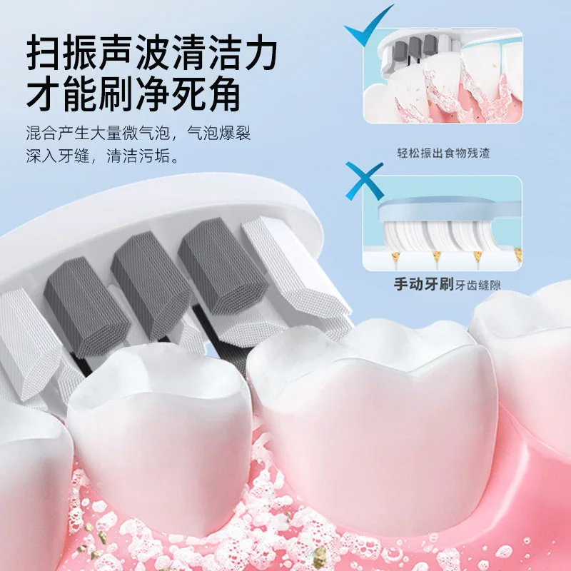 福派声波电动牙刷礼盒装软毛刷头（细节图 2）